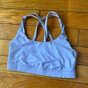 Lululemon lavender sports bra size 2